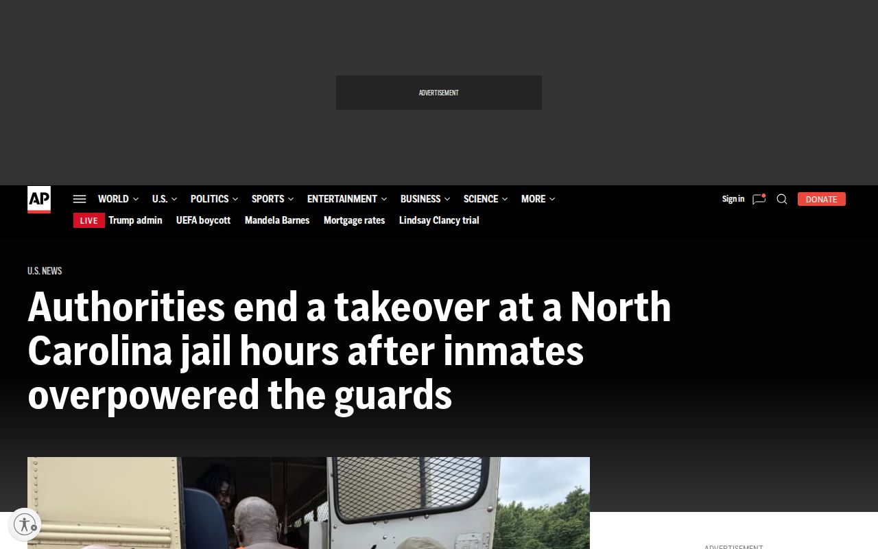 Bertie–Martin Regional Jail release and transfer status report