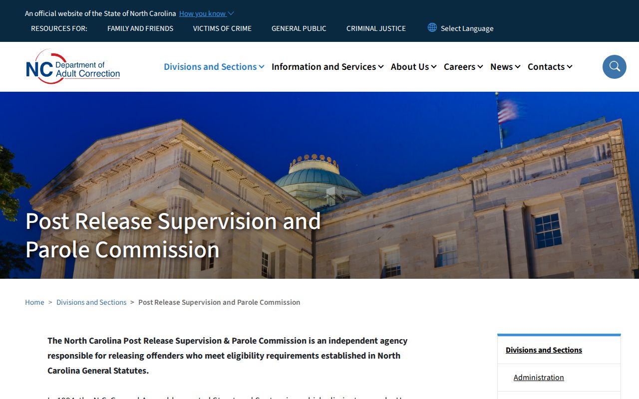 Martin County parole review and post-release supervision commission information