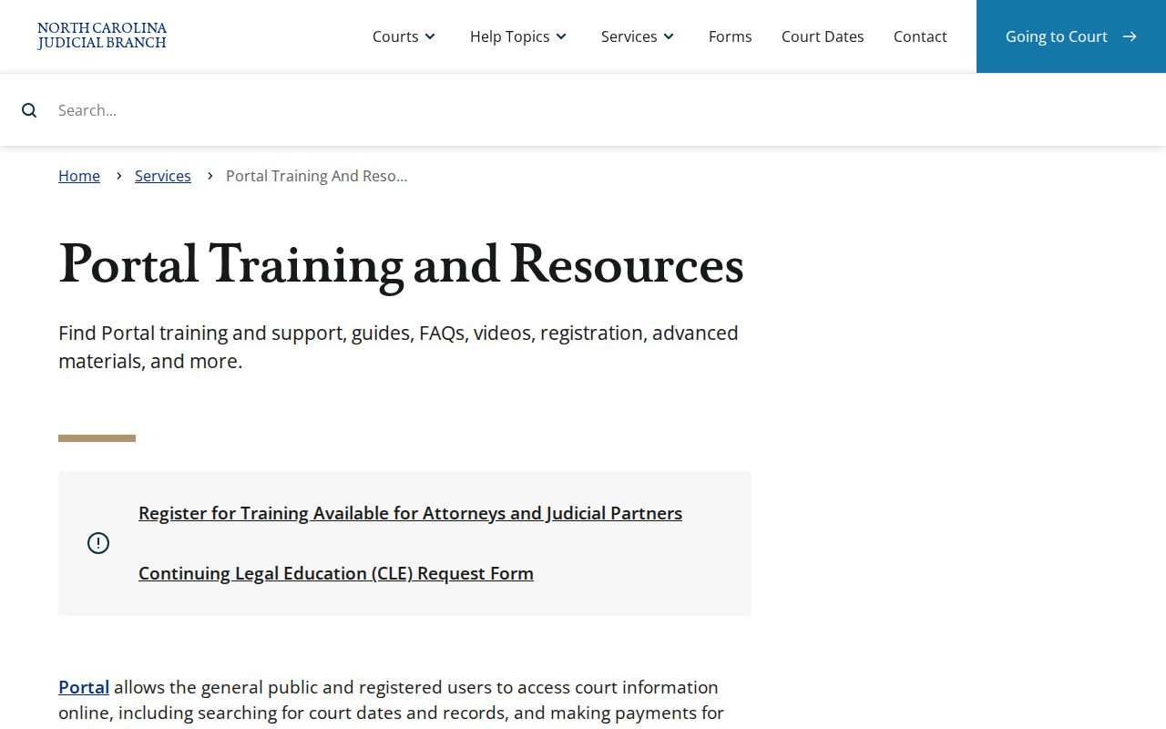 Martin County release record eCourts Portal training
